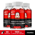 Korean Red Ginseng Supplement - Relieve Stress, Improve Mood, Boost Brain Function, and Strengthen The Immune System