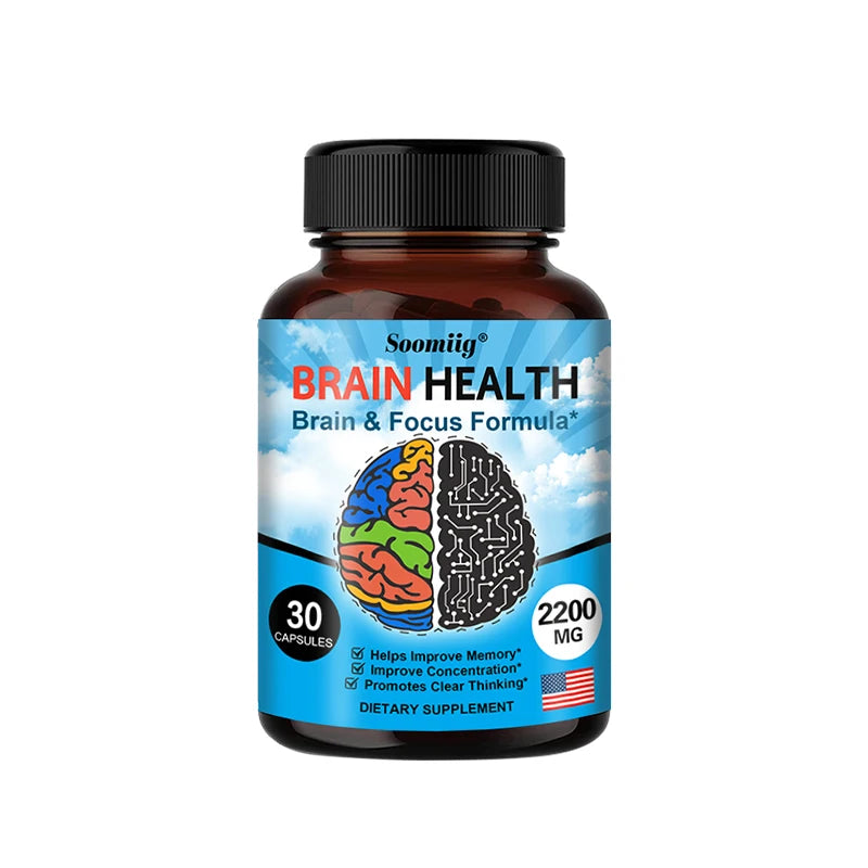 Ginkgo Biloba Capsules 1200mg, Supports Memory, Brain Function and Mental Alertness, Brain Health Supplement, 30/60/120 Capsuels