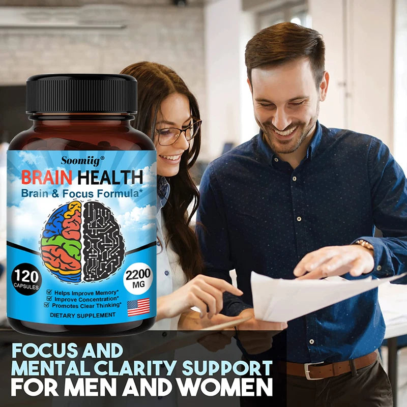 Ginkgo Biloba Capsules 1200mg, Supports Memory, Brain Function and Mental Alertness, Brain Health Supplement, 30/60/120 Capsuels