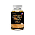Turmeric Ginger Supplement with Garlic Curcumin Black Pepper, Support Joint Health, Promote Digestion, and Boost Immune Health